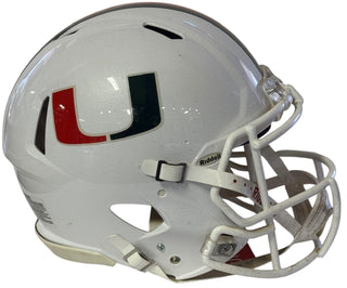 Miami Hurricanes Authentic Riddell Full Size Speed Unsigned Helmet