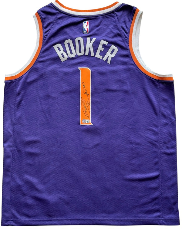 Devin Booker Autographed Phoenix Swingman Nike Jersey (Beckett)