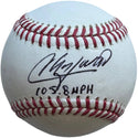 Aroldis Chapman "105.8 MPH" Autographed Official Major League Baseball (JSA)