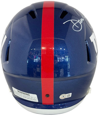 Daniel Jones Autographed Giants Speed Full Size Helmet (Beckett)