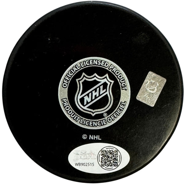Jonah Gadjovich Back 2 Back Autographed Official Panthers Puck (JSA Witness)