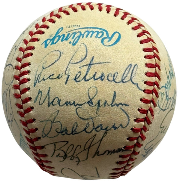 Hall Of Famers and Stars Autographed Official Baseball (JSA)