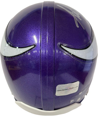 Adrian Peterson Autographed Vikings Mini Helmet