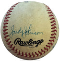 Hall Of Famers Autographed Official National League Baseball