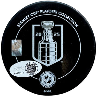 Tomas Nosek Signed 2025 Stanley Cup Champions Official Puck (JSA Witness)