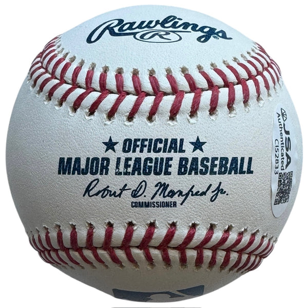Aroldis Chapman "105.8 MPH" Autographed Official Major League Baseball (JSA)