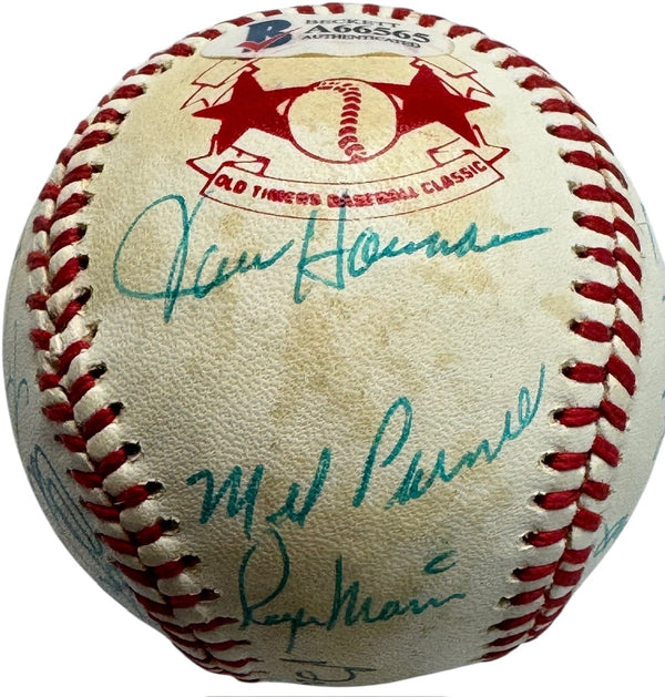 A.L. Cracker Jack Old Timers Autographed Baseball (Beckett)