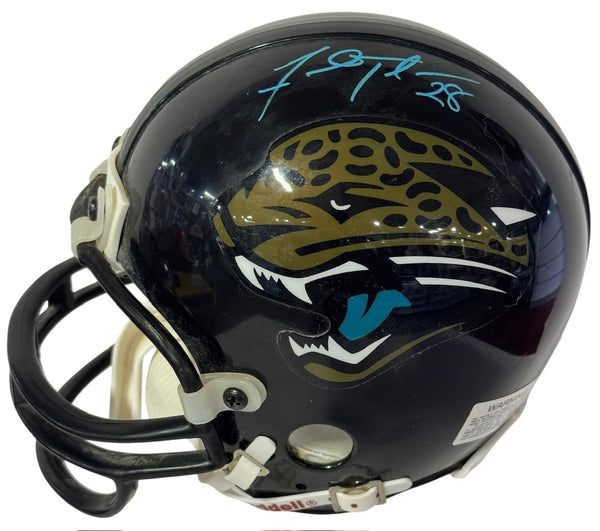 Fred Taylor Autographed Jacksonville Jaguars Mini Helmet (Fred Taylor Holo)