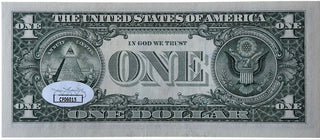 Richard Petty Autographed Dollar Bill (JSA)