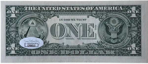 Richard Petty Autographed Dollar Bill (JSA)