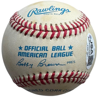 Nolan Ryan Autographed Official American League Baseball (JSA)