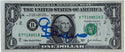 Gale Sayers Autographed Dollar Bill Chicago Bears (JSA)