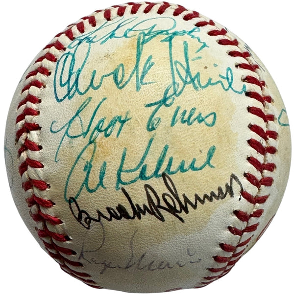 A.L. Cracker Jack Old Timers Autographed Baseball (Beckett)
