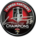 Eetu Luostarinen Signed 2025 Stanley Cup Champions Official Puck (JSA Witness)