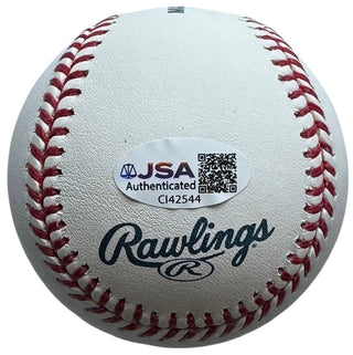 Fred McGriff Autographed Official Hall Of Fame Logo Baseball (JSA)