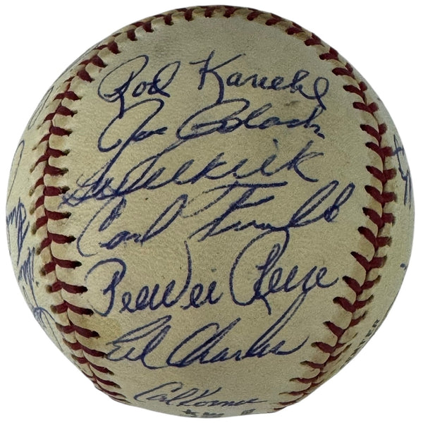 Old Timers Autographed Official National League Baseball