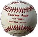 Hall Of Famers and Stars Signed Cracker Jack Old Timers Day Baseball (JSA)