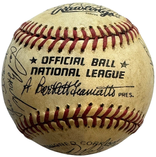 Old Timers Autographed Official National League Baseball