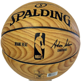 Goran Dragic Autographed Heat Spalding Logo Basketball