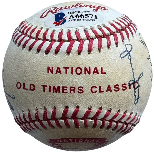 N.L. Cracker Jack Old Timers Autographed Baseball (Beckett)