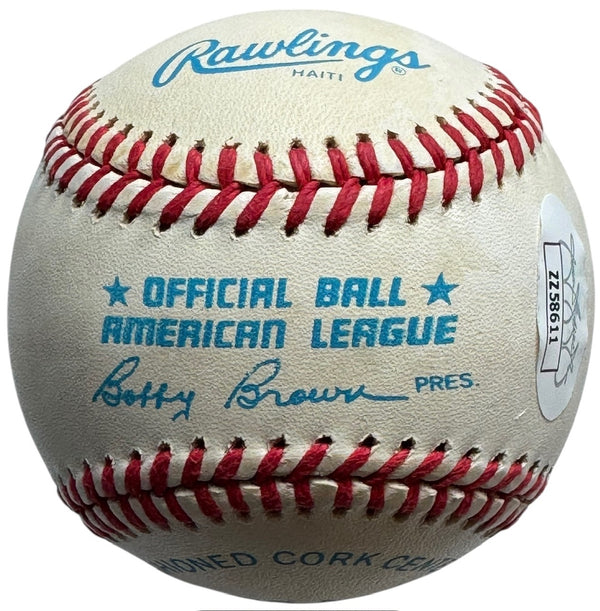 Mickey Mantle Autographed Official American League Baseball (JSA)