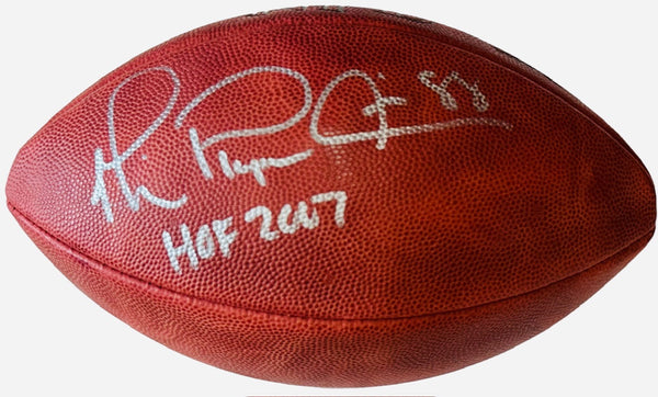 Michael Playmaker Irvin HOF 2007 Autographed Official NFL Football (JSA)