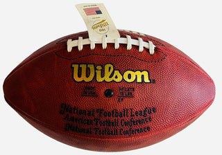 Michael Playmaker Irvin HOF 2007 Autographed Official NFL Football (JSA)