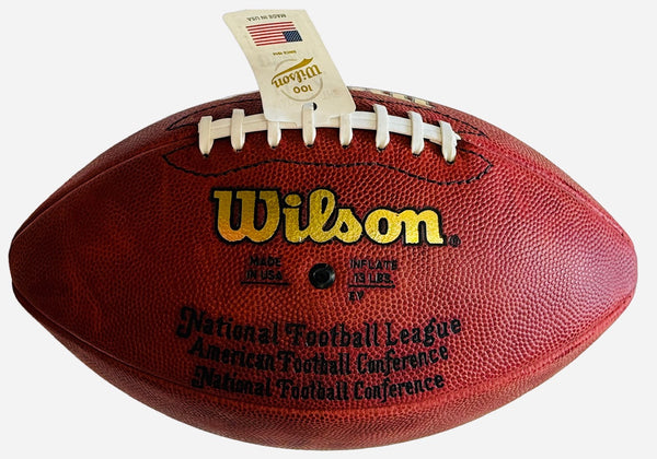 Michael Playmaker Irvin HOF 2007 Autographed Official NFL Football (JSA)