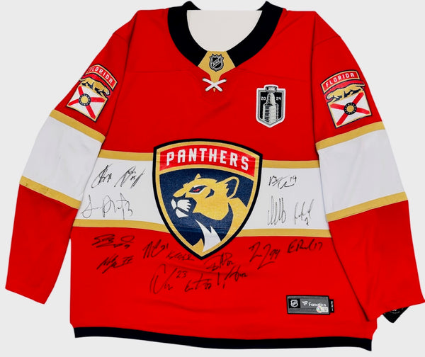 Florida Panthers Multi Signed 2024 Stanley Cup Champs Authentic Jersey (Beckett)