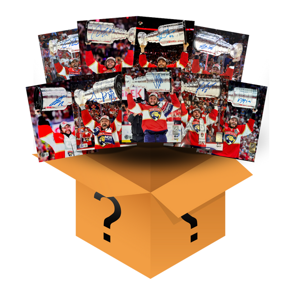 Florida Panthers Autographed Stanley Cup 8x10 Photo Mystery Grab (Beckett Authenticated)