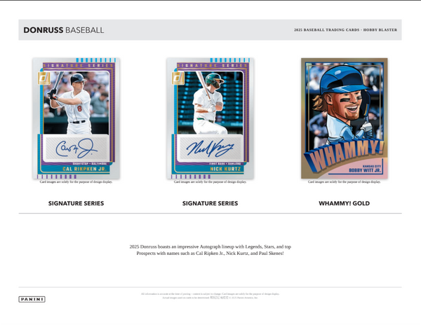 2025 Panini Donruss Baseball Hobby Blaster Box (Ultra-Rare Whammy Inserts)