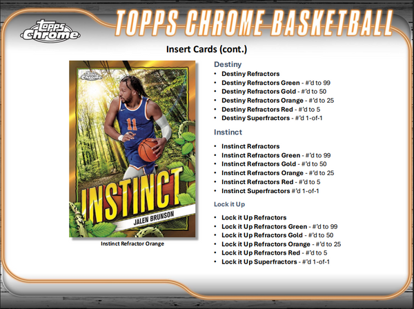 2024-25 Topps Chrome Basketball Hobby Box