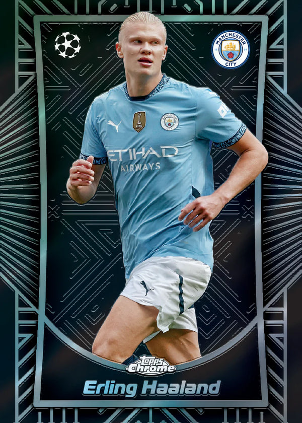 2024-25 Topps Chrome UEFA Club Competitions Soccer Hobby Box