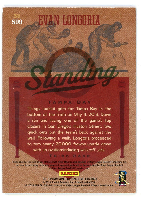 Evan Longoria 2013 Panini America's Pastime Standing O #SO9