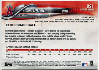 Shohei Ohtani 2018 Topps Update Series RC #US1