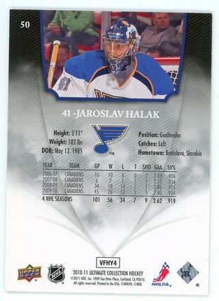 Jaroslav Halak 2010-11 Upper Deck Ultimate Collection #50