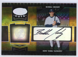 Bubba Crosby Autographed 2004 Leaf Certified Cuts #132