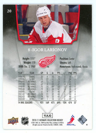 Igor Larionov 2010-11 Upper Deck Ultimate Collection #20