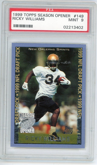 Ricky Williams 1999 Topps Season Opener #149 PSA 9