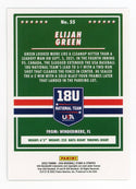Elijah Green 2022 Panini 18U National Team #55 Card