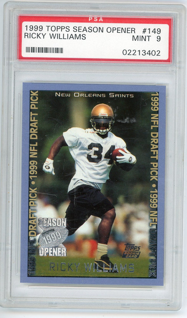 Ricky Williams 1999 Topps Season Opener #149 PSA 9