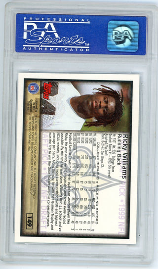 Ricky Williams 1999 Topps Season Opener #149 PSA 9