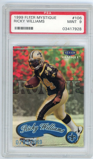 Ricky Williams 1999 Fleer Mystique #106 PSA 9