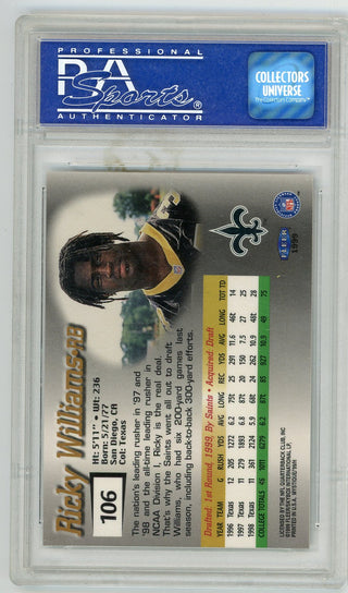 Ricky Williams 1999 Fleer Mystique #106 PSA 9