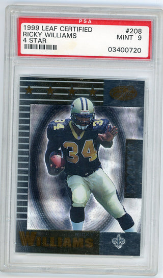 Ricky Williams 1999 Leaf Certified 4 Star #208 PSA 9