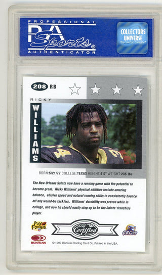 Ricky Williams 1999 Leaf Certified 4 Star #208 PSA 9