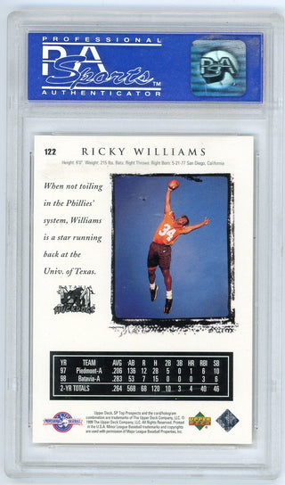 Ricky Williams 1999 SP Top Prospects #122 PSA 9