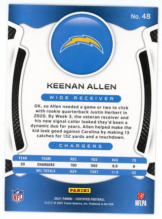 Keenan Allen 2021 Panini Certified #48