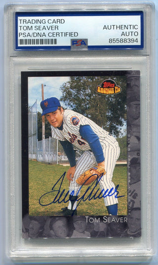 Tom Seaver 2001 Topps American Pie Autographed Card #82 PSA/DNA Certified