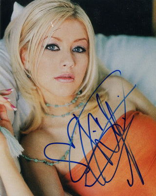 Christina Aguilera Autographed 8x10 Celebrity Photo